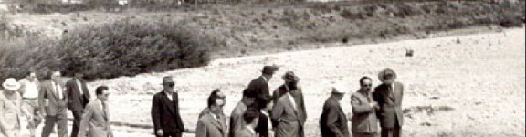 Visita di agricoltori e amministratori agli impianti di Pontebari - Giugno 1955